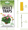 Harris Potted Plant Insect Traps for Gnats, Aphids, Whiteflies and More (30 Traps, 7 Stakes)