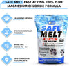 Harris Safe Melt Pet Friendly Ice and Snow Melter, Fast Acting 100% Pure Magnesium Chloride Formula, 10lb