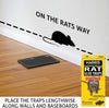 HARRIS Rat Glue Traps, Fully Disposable (2-Pack)
